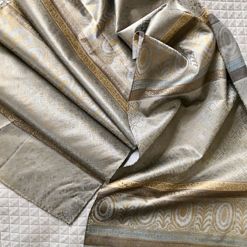 ECHO Luxurious vintage  silk scarf.